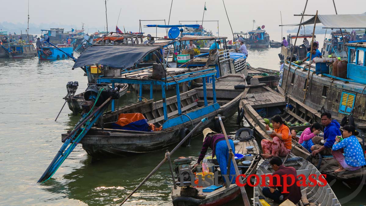 Chau Doc floating market - accessed from Saigon