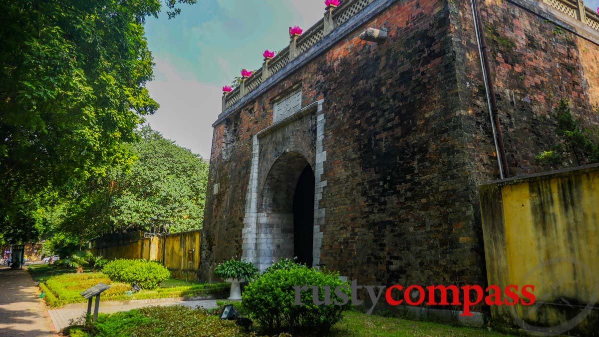 North Gate of Hanoi Citadel - it carries the scars from the French attack in 1882.