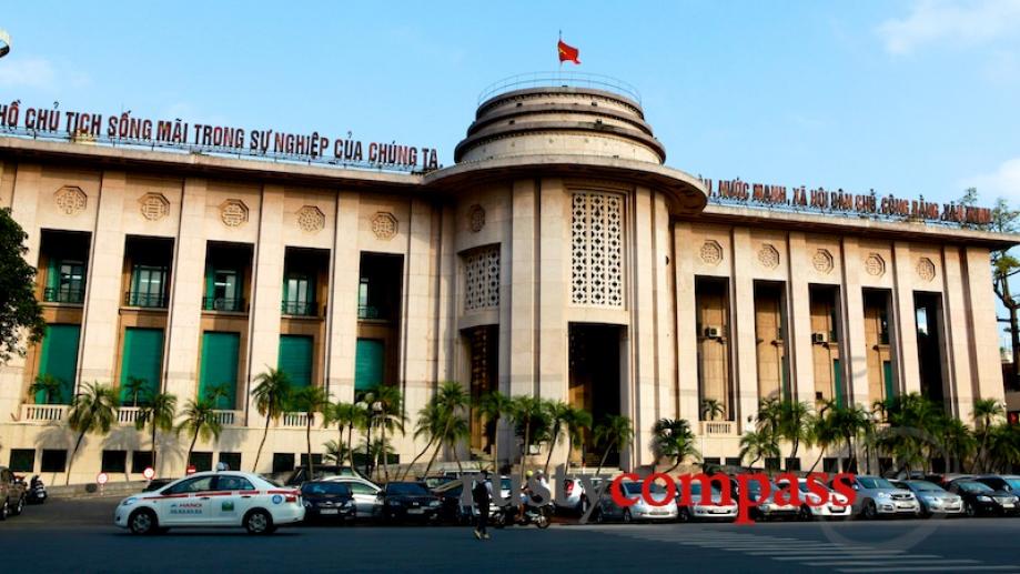 Hanoi's State Bank headquarters. With the banking sector in crisis,...