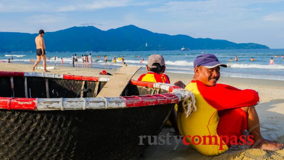 Australian trained surf lifesavers on Danang’s My Khe beach.