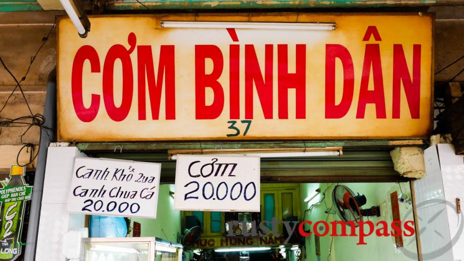 Com Binh Dan - the common man’s meal, still under...