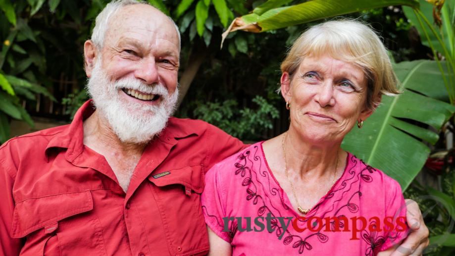 Met this lovely, retired  Australian couple in Siem Reap....