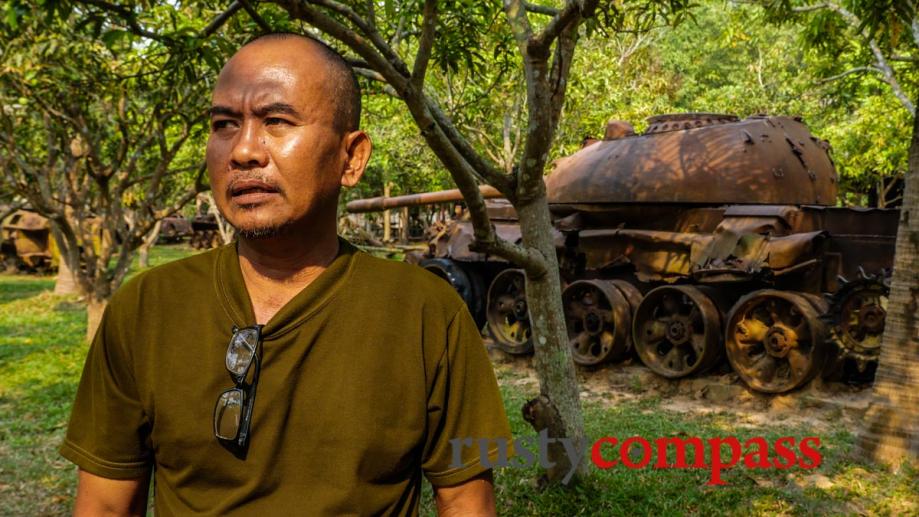 A former Khmer Rouge soldier, who was forced to join,...
