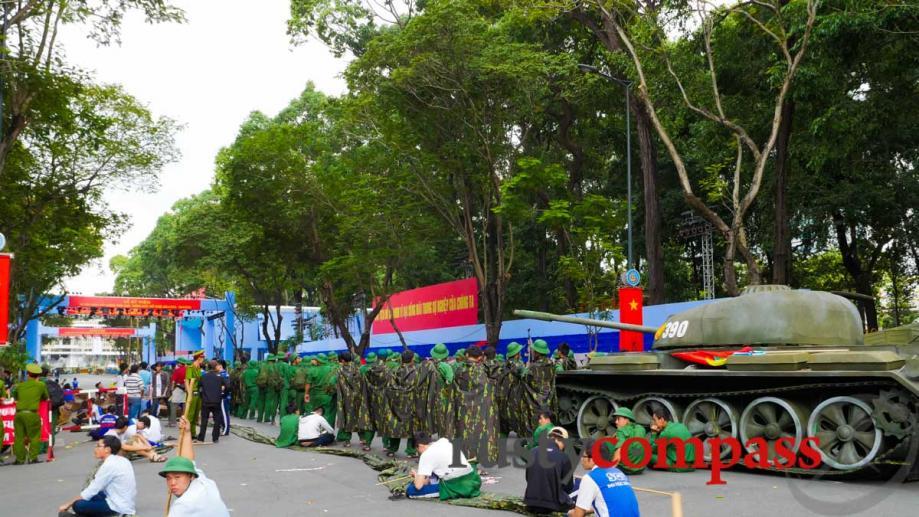 Saigon gears up for a parade to mark the 40th...
