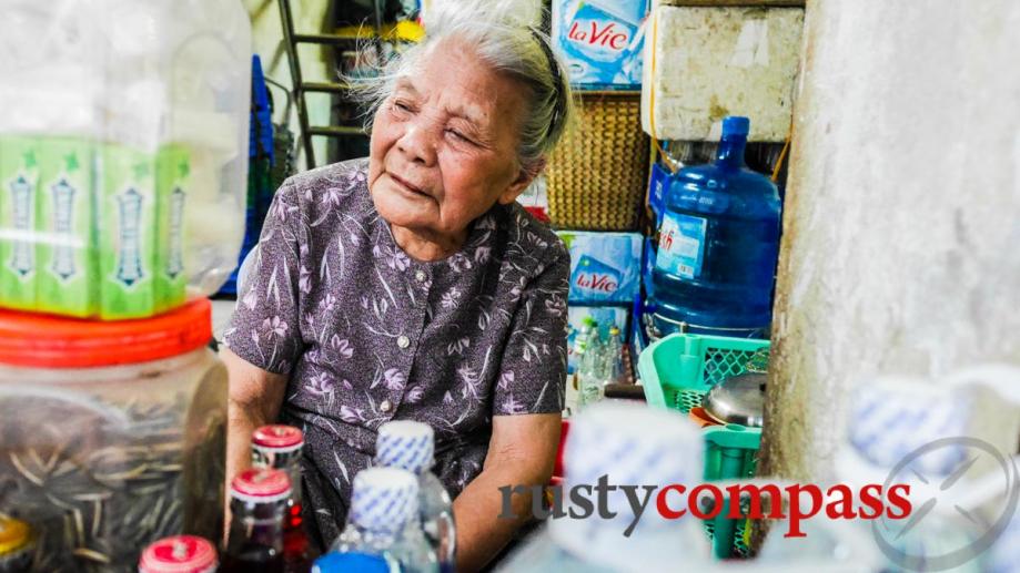 This 90 year old woman kept serving water through the...