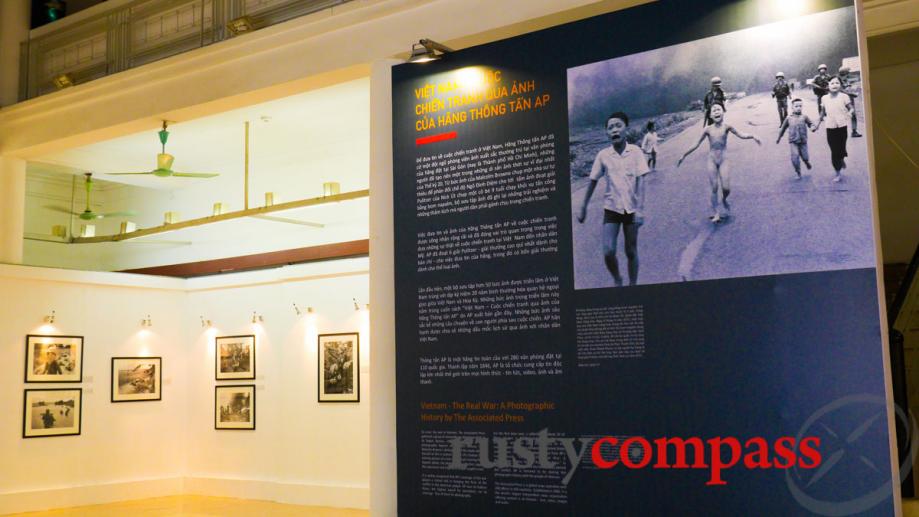 An exhibition of photography from the Vietnam War was organised...