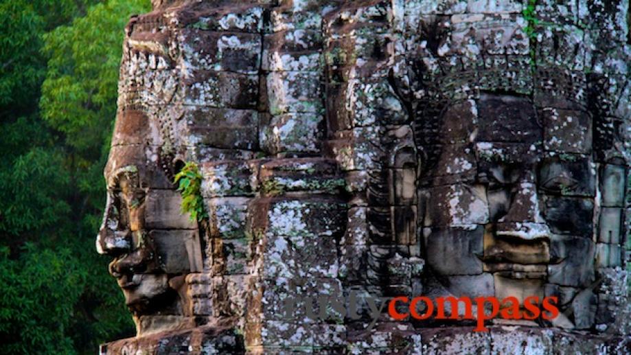 The incredible faces of the Bayon.