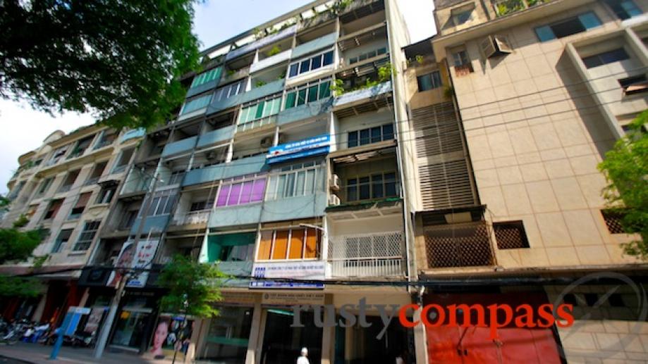 And in downtown Saigon, the anonymous former CIA apartmemt block...