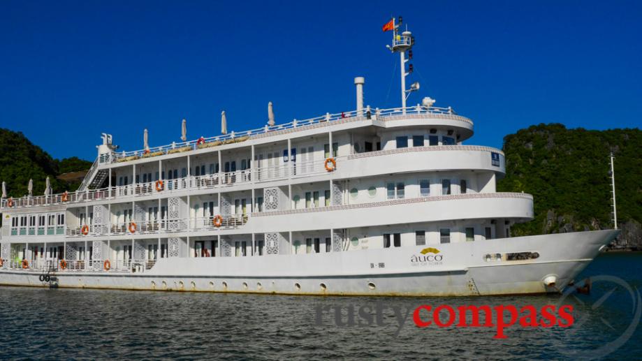 One of the newest boats on Halong Bay, the luxurious...
