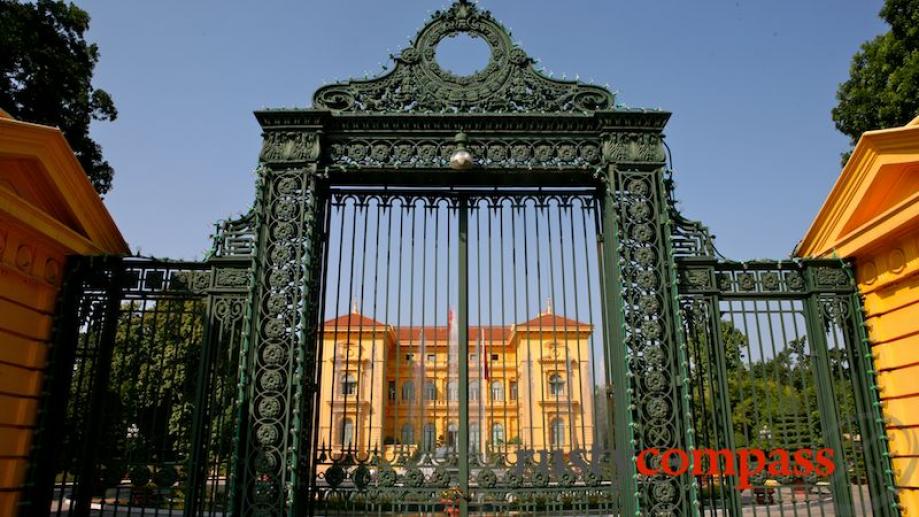 The former French Governor's residence - now the Presidential Palace...
