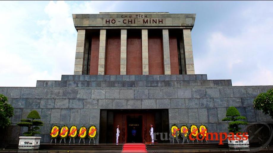 Ho Chi Minh's Mausoleum - inaugurated in 1975, the year...