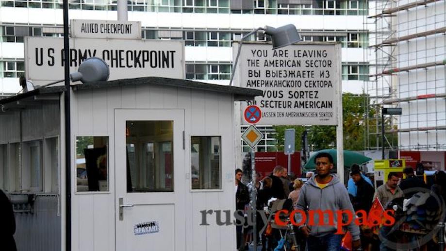 Not far further along is Checkpoint Charlie - the old...