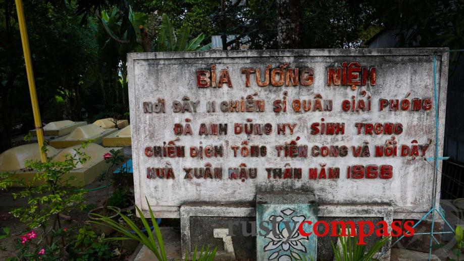 Memorial to communist fighters killed in Chau Giang during the...