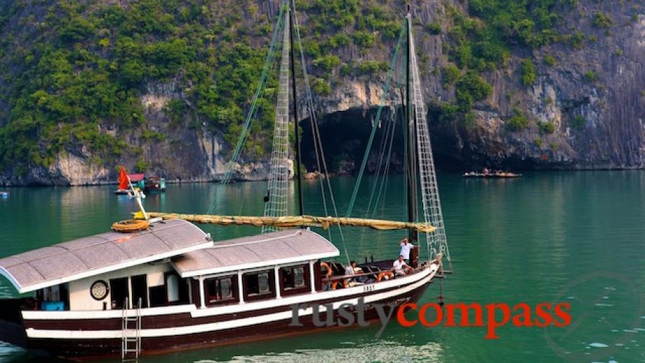 Bhaya Legend, Halong Bay. This smaller Bhaya boat is available...