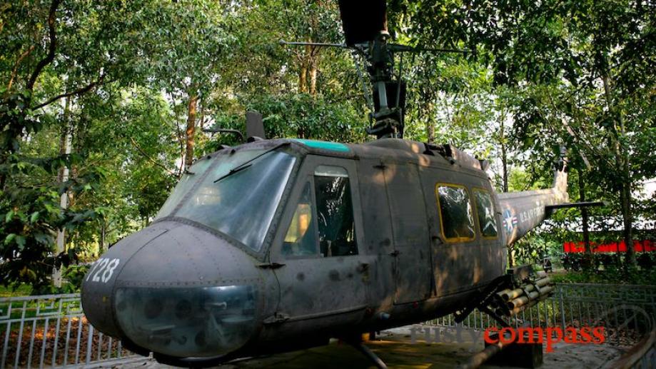 This Huey helicopter is another piece of US military equipment...