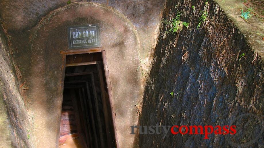 Entrance to Vinh Moc tunnel network on the northern side...