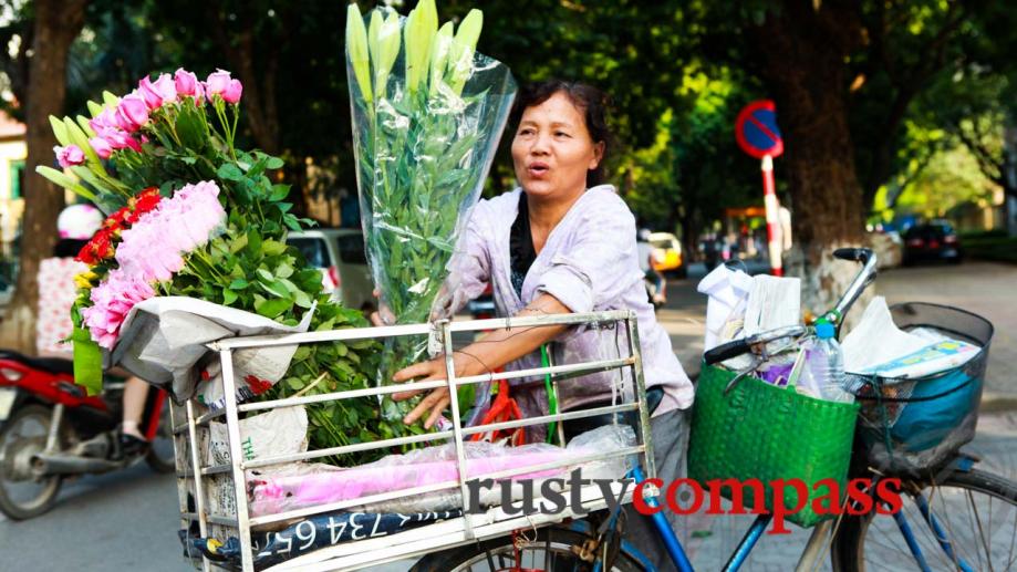 The flower lady, Hanoi