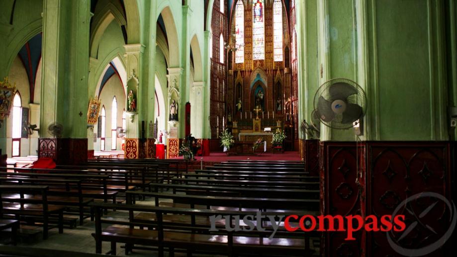 The interior of St Joseph's Cathedral, Hanoi