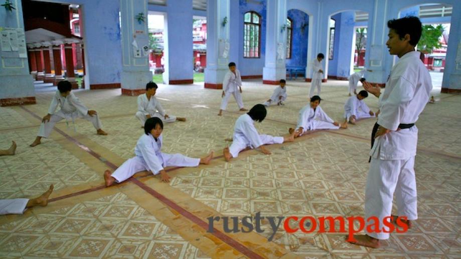 Martial arts training at Hue's prestigious and historic National School.