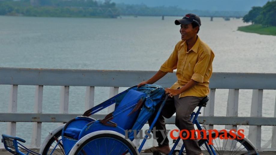 I travelled with this cyclo driver for a couple of...