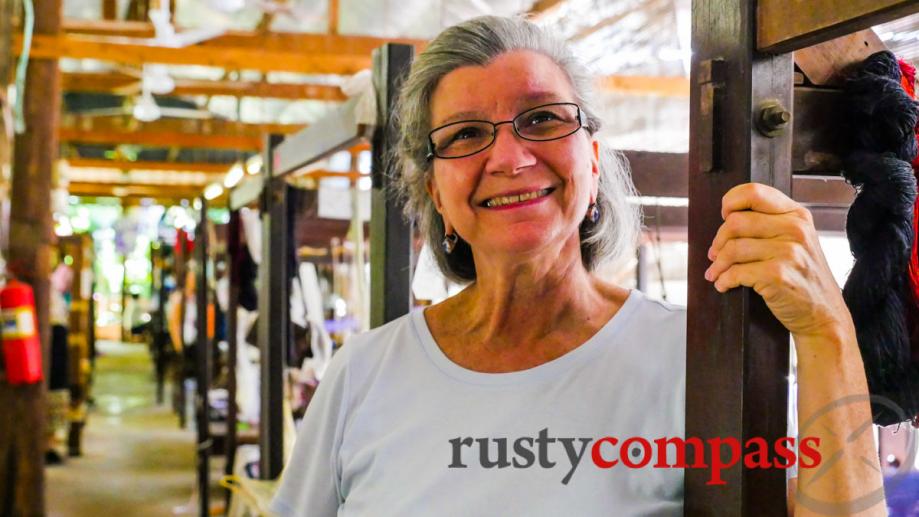 Carol Cassidy - two decades in Vientiane, bringing Lao textiles...