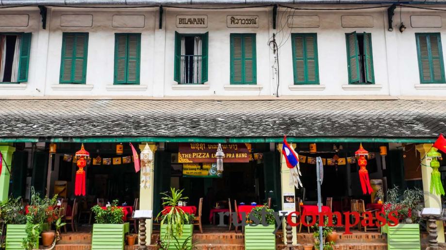 Luang Prabang's shophouses are now mostly tourist shops and restaurants.