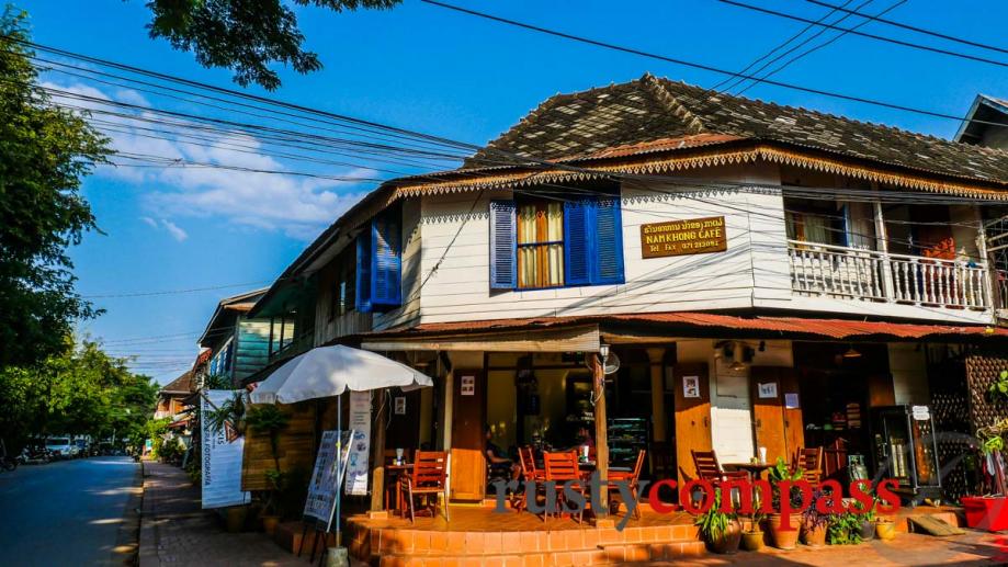 Cafe along the Luang Prabang riverfront.