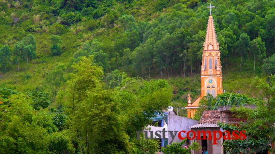 Unexpected church enroute to Phong Nha. There are lots in...
