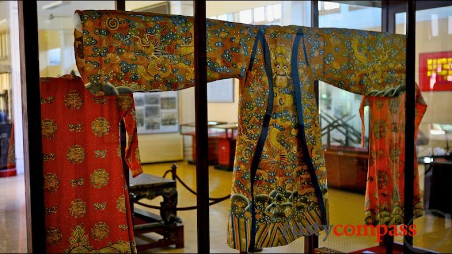 19th century royal costumes from the Nguyen Dynasty, Hue.
