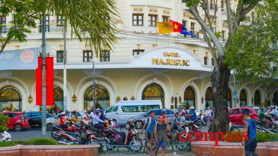 Majestic Hotel along the Saigon river walk