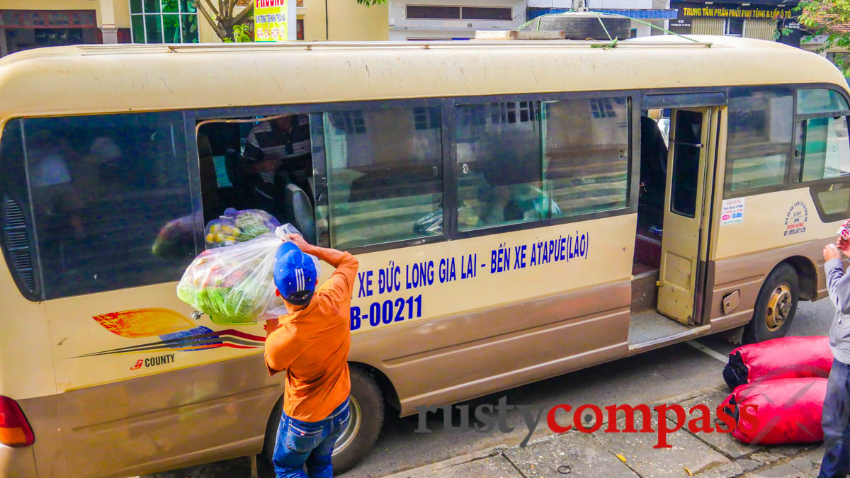 Loading the cargo for Laos