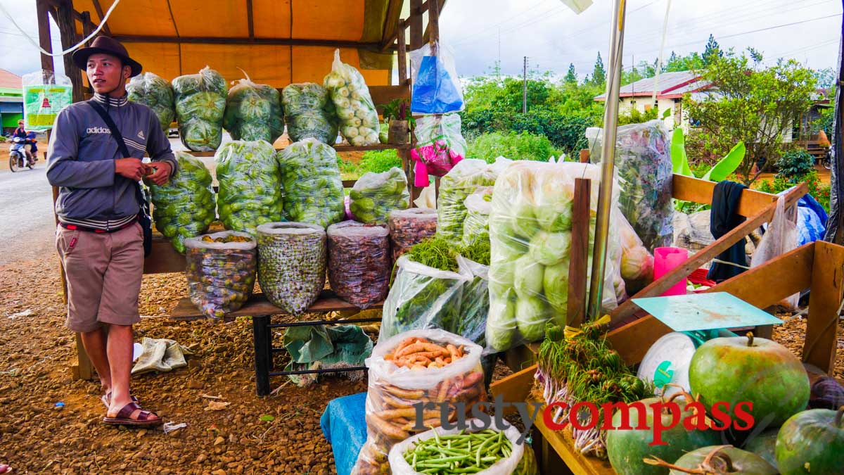 Some of our cargo ended up at this small market stall.