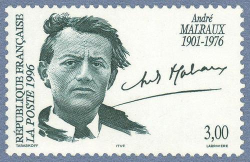 Stamp featuring Malraux