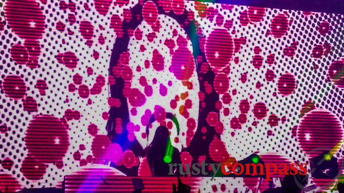 DJ Steve Aoki plays cargo. DJ Steve Aoki plays cargo.