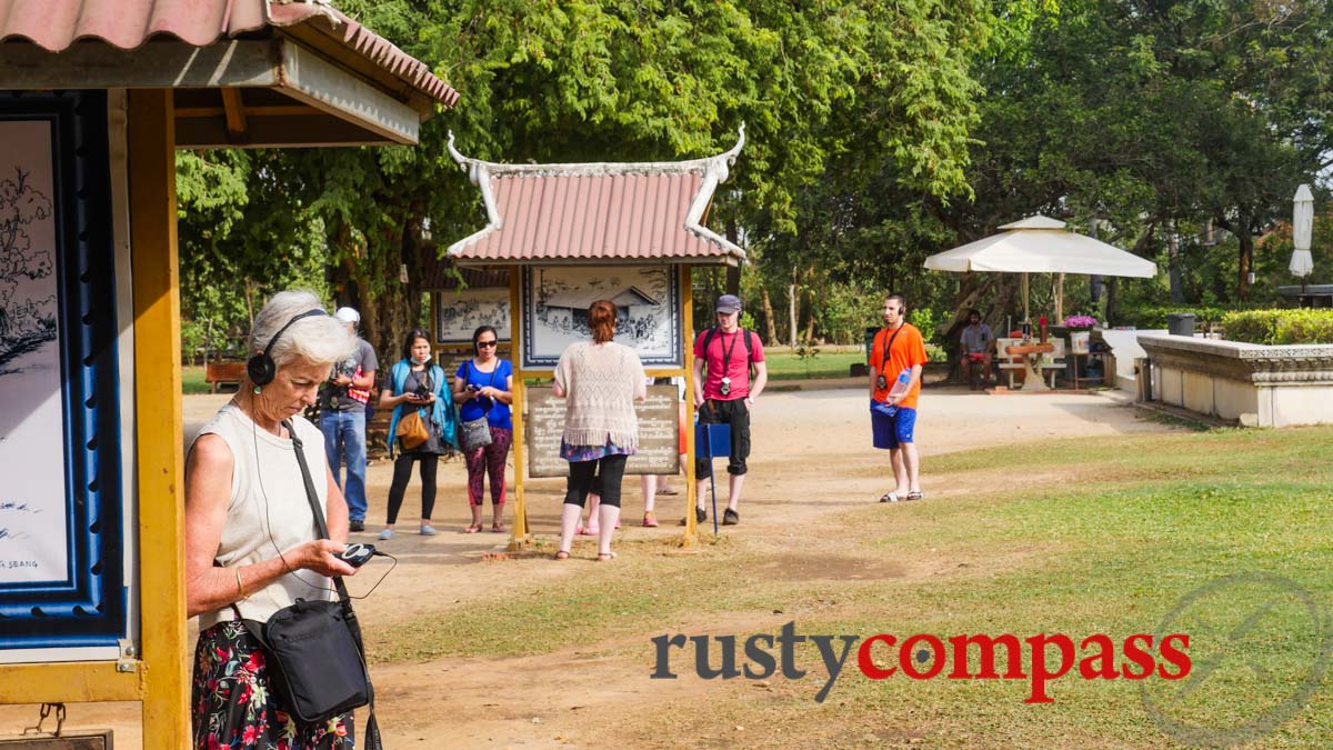 Audio tourists, Killing Fields, Phnom Penh Audio tourists, Killing Fields, Phnom Penh
