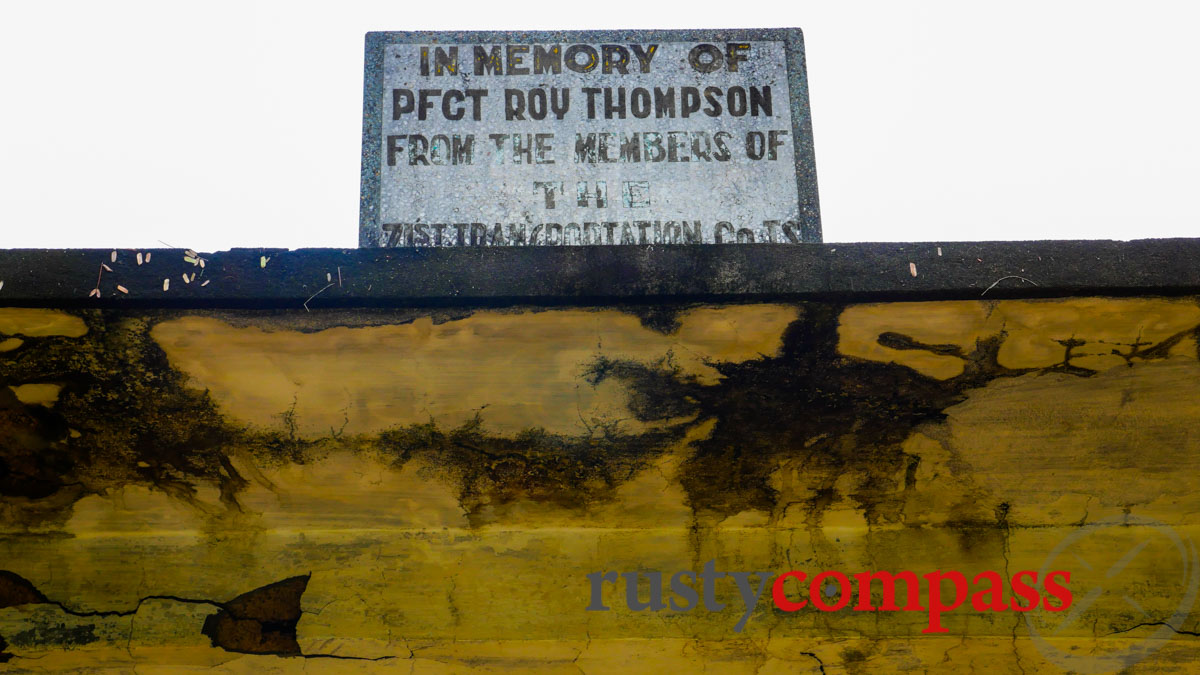 Troy Thompson plaque, Quy Hoa, Quy Nhon