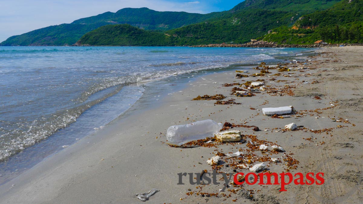 Even Jungle Beach gets plastic and polystyrene junk.