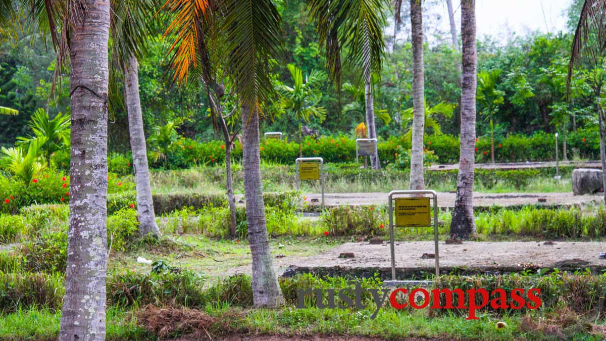 The site of one of the villages destroyed in the massacre.