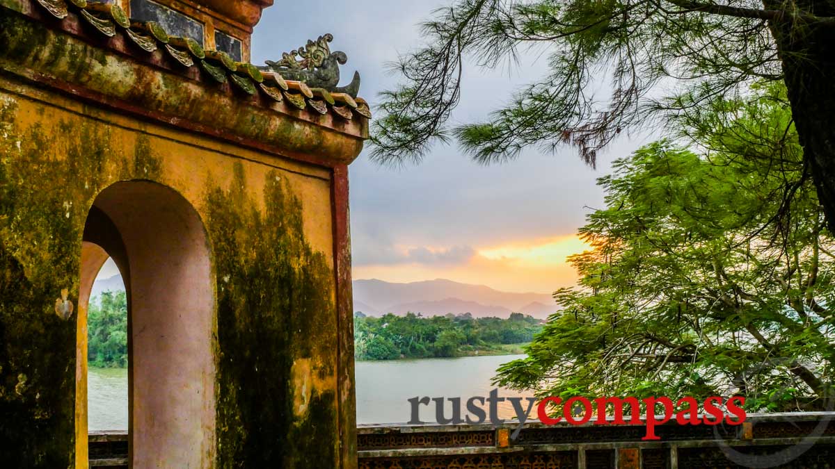 The same view today - Thien Mu Pagoda, Hue