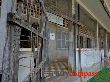 Tuol Sleng prison Phnom Penh. Comrade Duch is finally being brought to justice. Not so Calley Tuol Sleng