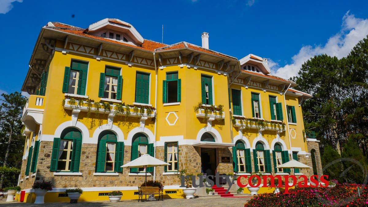 The recently opened Dinh 1 Palace - one of King Bao Dai's three residences in Dalat. It's an interesting building that pre-dates Bao Dai. There's no historical information of any substance.