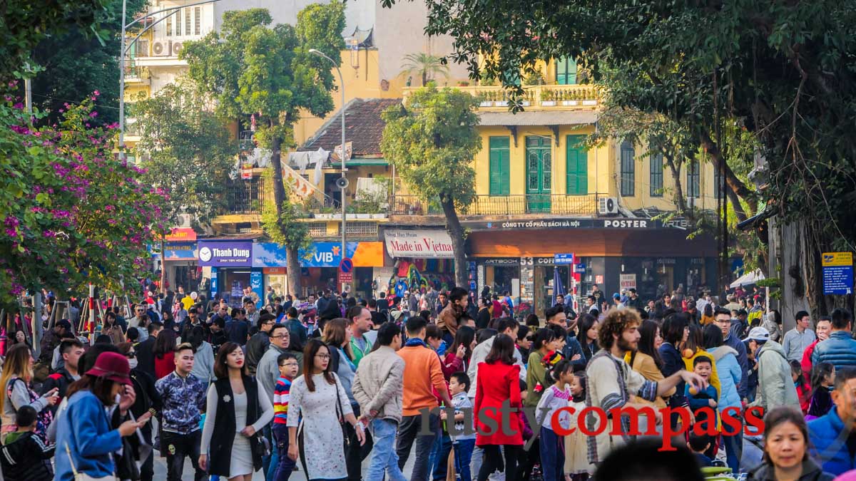 Hanoi's weekend walking precinct.