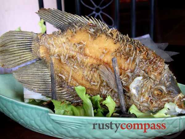 Elephant ear fish is a delta tourism cliche - fortunately it tastes great