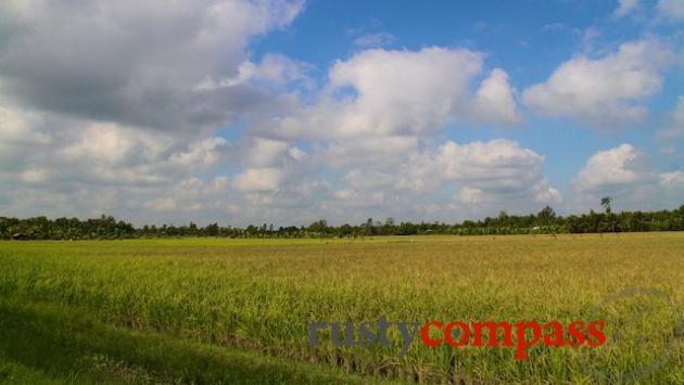 Tra Vinh, Mekong Delta. Cycling around Tra Vinh