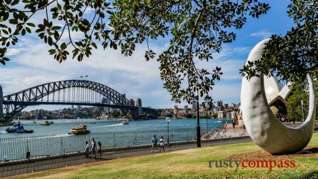 Bara - Sydney's extraordinary new First Nations monument amidst the established icons.