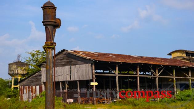 Battambang's ruined rail yards.