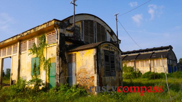 Battambang's old French colonial rail yards.