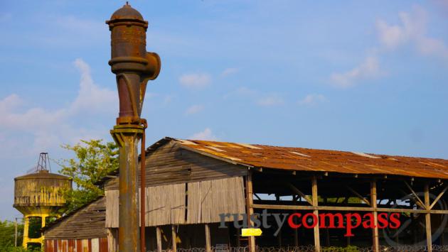 Battambang's old French colonial rail yards.