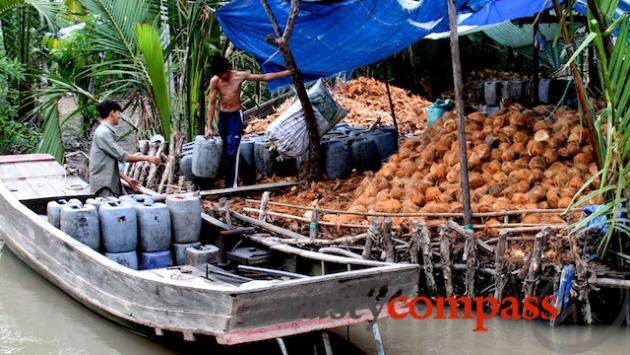 Boat trip, Ben Tre