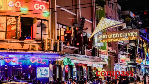 Bui Vien St - Saigon's walking street and nightlife centre